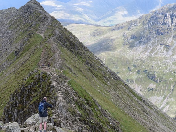 United Kingdom England Lake District, Helvellyn and Striding Edge, Striding Edge, Walkopedia