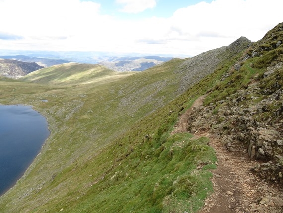 Helvellyn and Striding Edge: Striding Edge chicken path - © William Mackesy