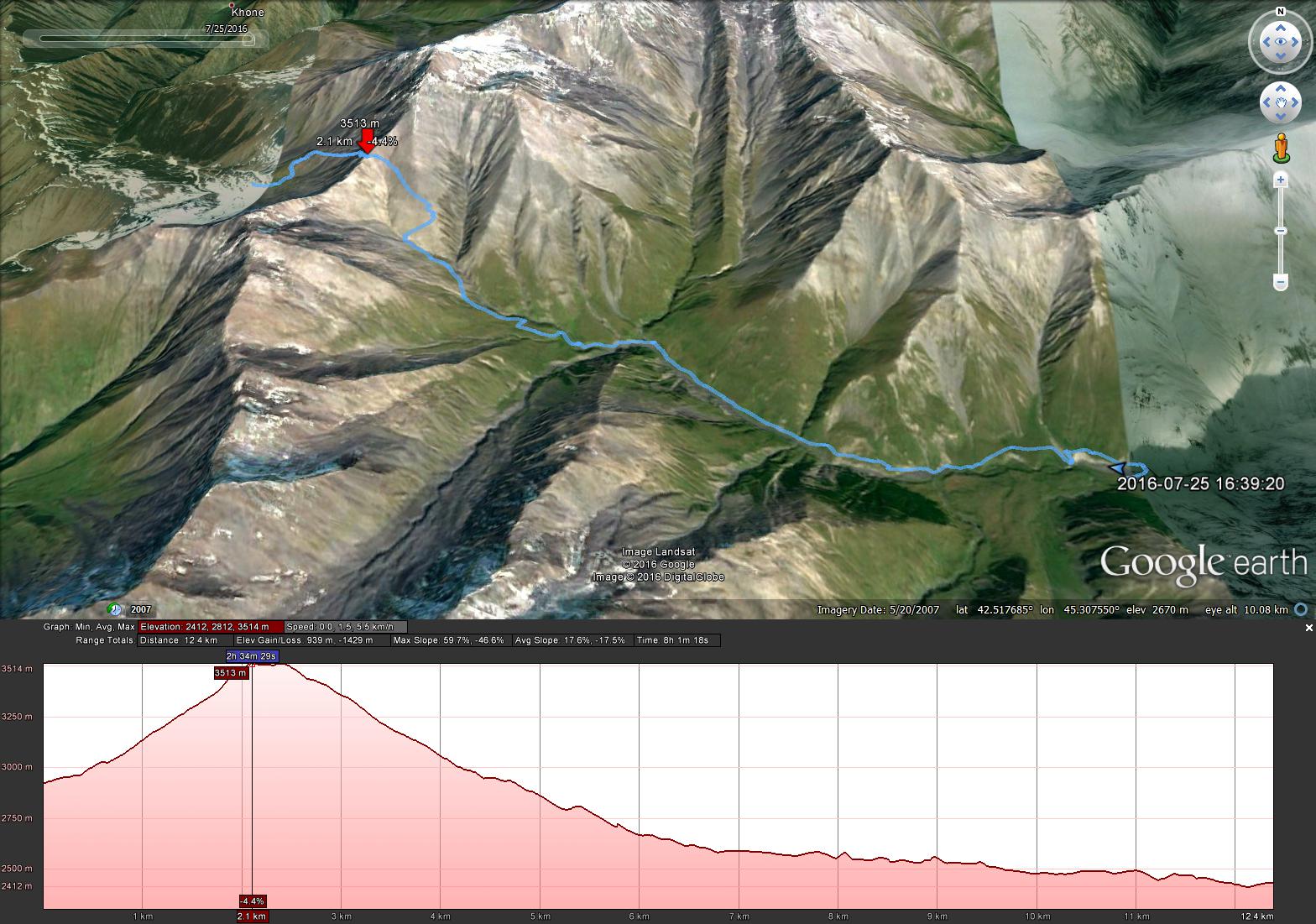 Georgia Gt Caucasus Tusheti and Khevsureti, Atsunta Pass (Tusheti to Khevsureti), 25th July, Walkopedia