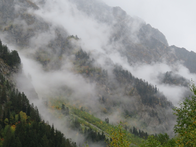 Georgia Gt Caucasus Mts, Greater Caucasus Mountains, Betcho valley - think Chinese painting, Walkopedia