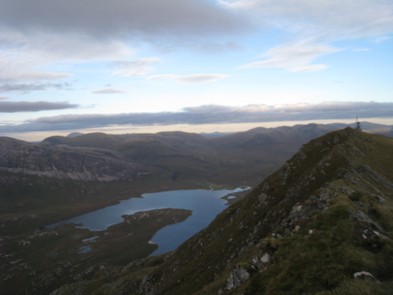 United Kingdom Scotland NW Highlands, Ben Stack, Looking east from summit, Walkopedia