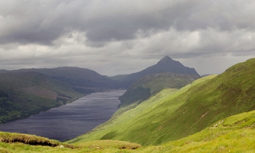 United Kingdom Scotland NW Highlands, Ben Stack, Loch More towards Ben Stack, Walkopedia