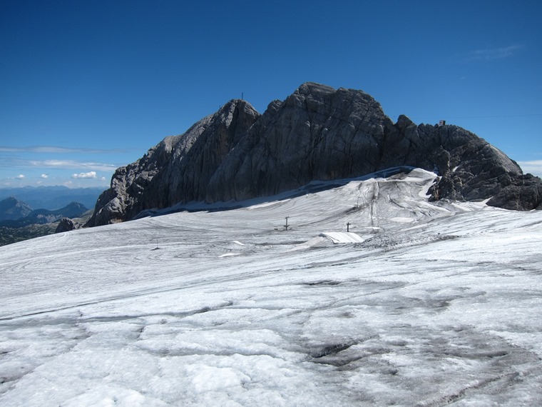 Austria The Dachstein, Kleine Gjaidstein, Koppenkarstein (and klettersteig) from K Gjadstein, Walkopedia