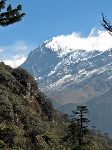 India Sikkim and nearby, Goecha La/Dzongri, Pandim in cloud, Walkopedia