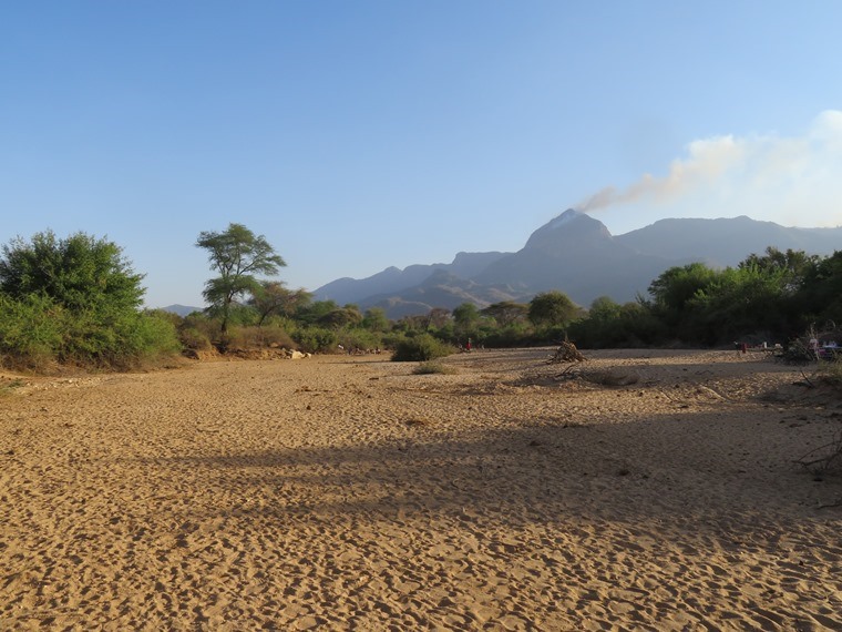 Kenya, Matthews Range Walking Safari, Matthews Range Walking Safari - Day 4 evening, fire on Matthews Peak, Walkopedia