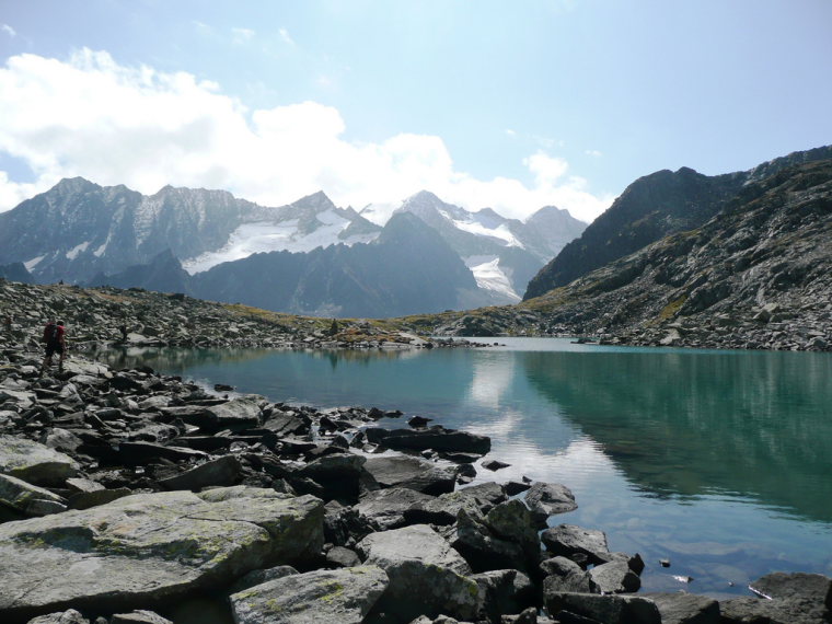 Austria Stubai Alps, Stubai Alps, The Rinnensee in the Stubai Alps, power and peace proceed from such a place., Walkopedia