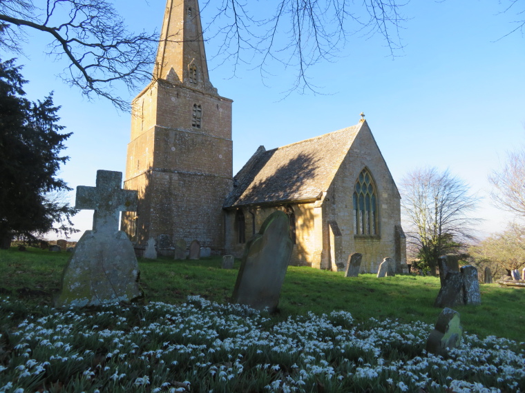 United Kingdom England Cotswolds, The Cotswolds, Cotswold Way, Saintbury church, Walkopedia