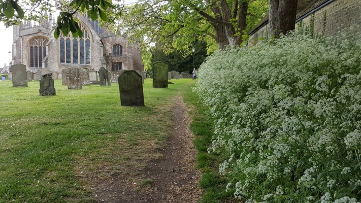 United Kingdom England Cotswolds, Diamond Way, Northleach church, Walkopedia