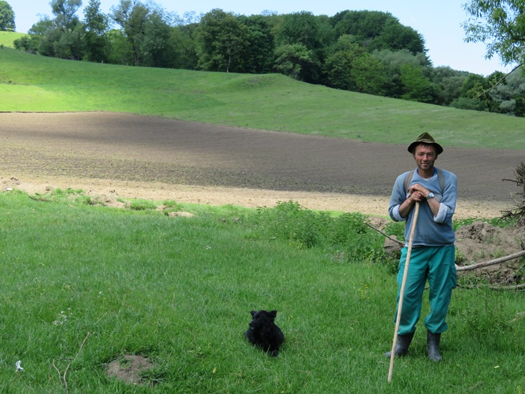 Romania Transylvania, The Saxon South, shepherd, Walkopedia