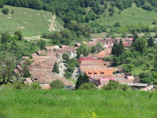 Romania Transylvania, Around Malancrav  , Malancrav from second walk, Walkopedia