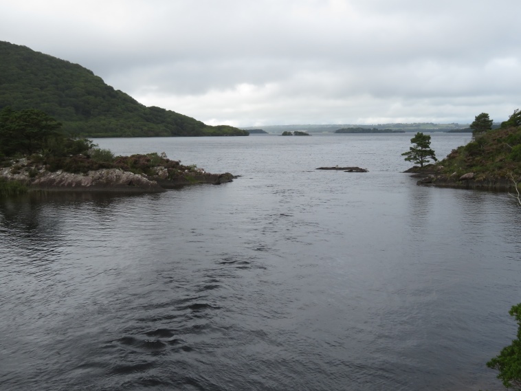 Ireland Kerry Killarney NP, Killarney Lakes, Lough Leane from Muckross bridge, Walkopedia