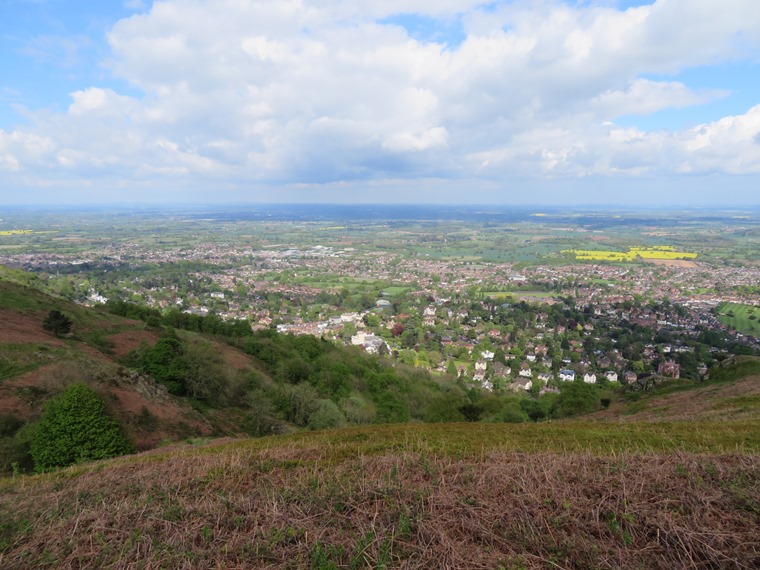 United Kingdom England West, Malvern Hills, Eastern slopes, above Malvern 2, Walkopedia