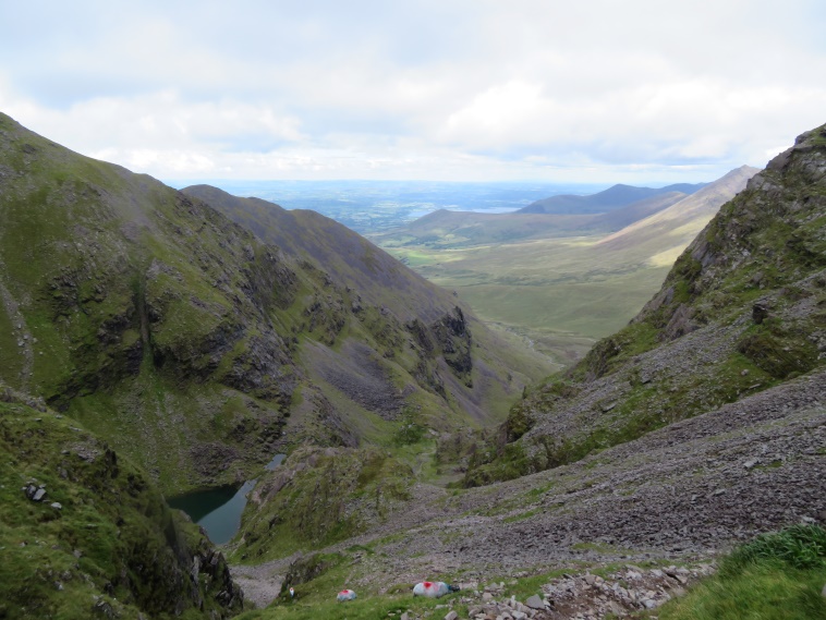 Ireland Kerry Iveragh Peninsula, Carrauntoohil, From Brother O'Shea's gulley, Walkopedia