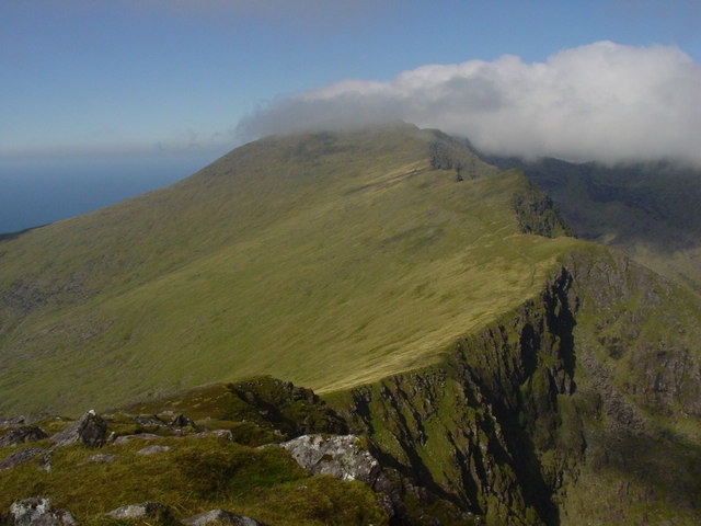 Ireland Kerry Dingle Peninsula, Mt Brandon, Mt Brandon from Brandon Peak, Walkopedia