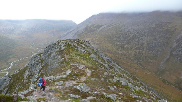 United Kingdom Scotland Cairngorms, Carn a'Mhaim, Carn a' Mhaim Easy walking on the usual path that one associates with the more popular hills. , Walkopedia