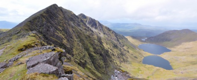 Ireland Kerry Iveragh Peninsula, Caher, Caher and Loughs - geograph user Adam Ward, Walkopedia