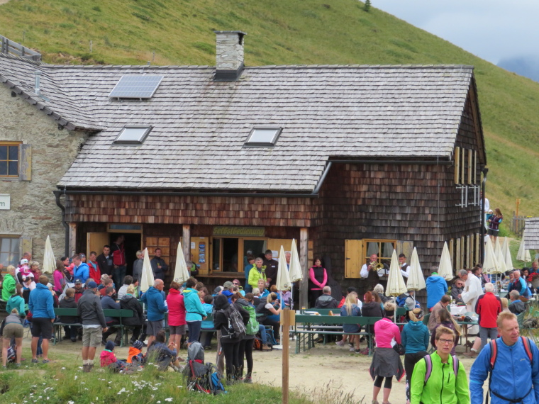 Austria Hohe Tauern, Sudetendeutscher Hohenweg , Torlhaus with service in progress, Walkopedia