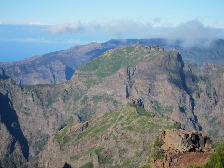 Portugal Madeira, Madeira , Pico Grande from Achado do Texeira, Walkopedia