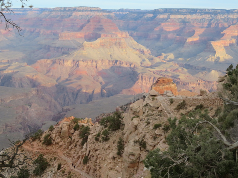 USA SW: Grand Canyon, South Kaibab Trail, The winding trail, Walkopedia