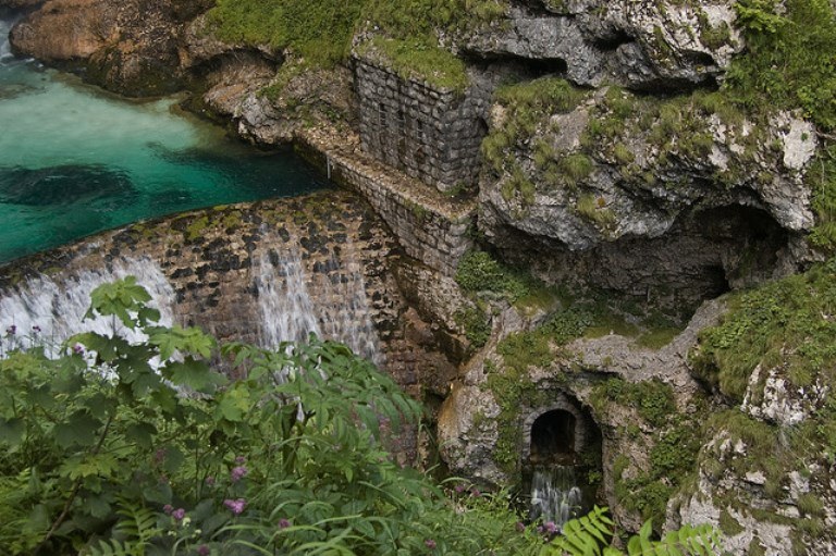 Slovenia Julian Alps, Julian Alps, Below Slap Savica, Walkopedia