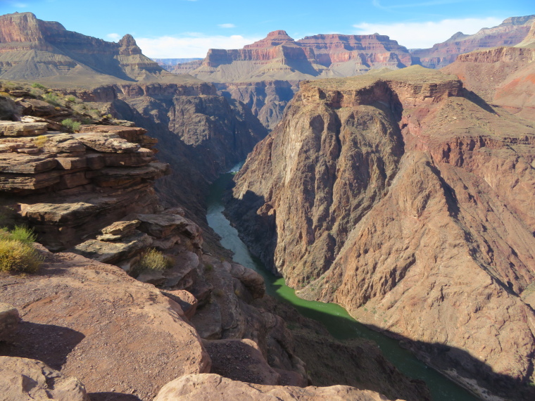 USA SW: Grand Canyon, Bright Angel Trail, Inner canyon from Plateau Point, Walkopedia