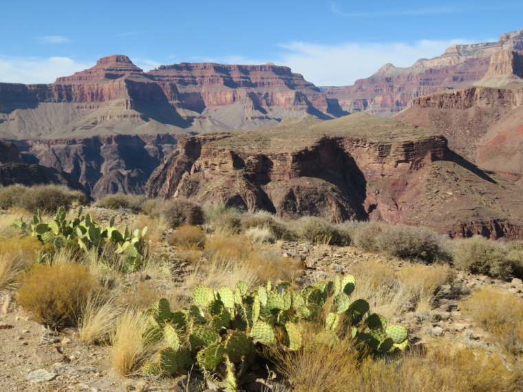USA SW: Grand Canyon, Bright Angel Trail, Inner plateau from Plateau Point, Walkopedia