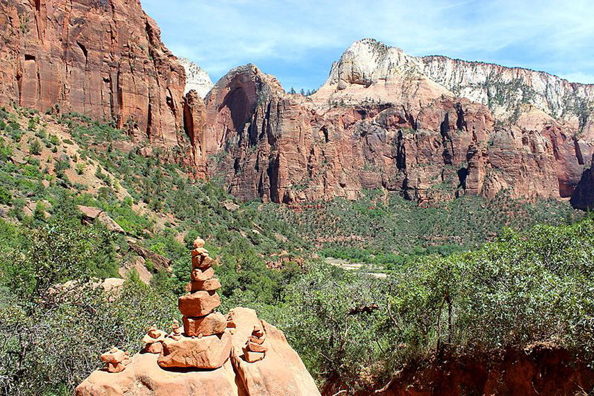 USA SW: Zion, East Rim and East Rim Summits Trails , Deertrap Mountain , Walkopedia