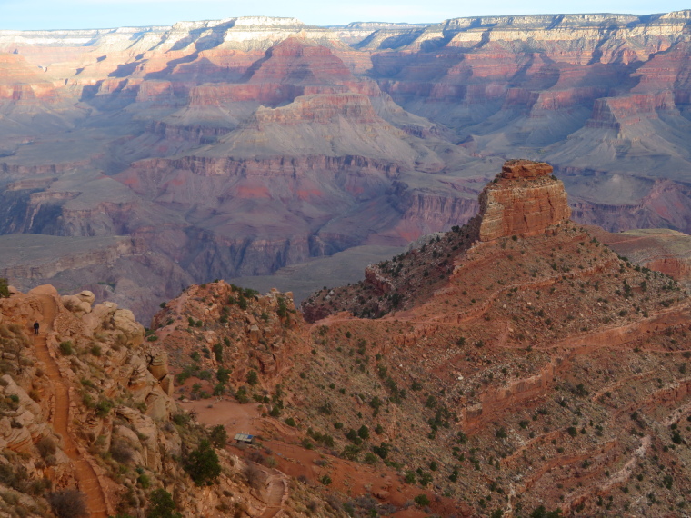 USA SW: Grand Canyon, Crossing the Canyon , South Kaibab, ridgetop trail to O'Neill Butte, Walkopedia