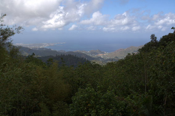 Grenada, Grand Etang and Mt Kua Kua, View over the Parish of St George from Grand Etang, Walkopedia