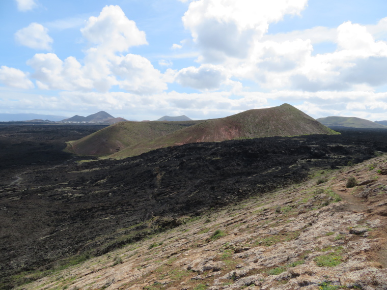 Spain Canary Islands: Lanzarote, Lanzarote, Caldera Blanca - east over Calderata, Walkopedia