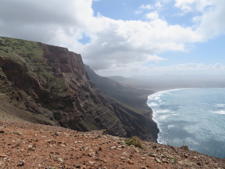 Spain Canary Islands: Lanzarote, Lanzarote, South along Risco de Famara cliffs, Walkopedia