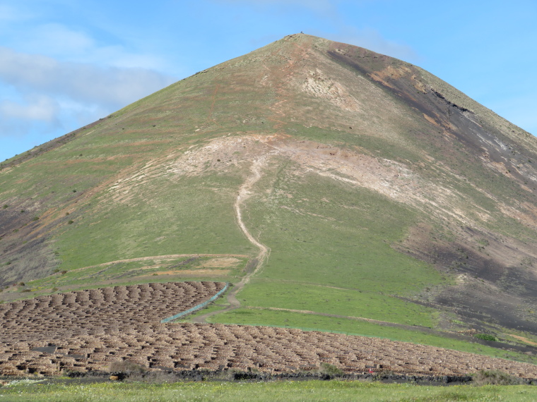 Spain Canary Islands: Lanzarote, La Geria; Montana Tinasoria , Guardilama path, Walkopedia