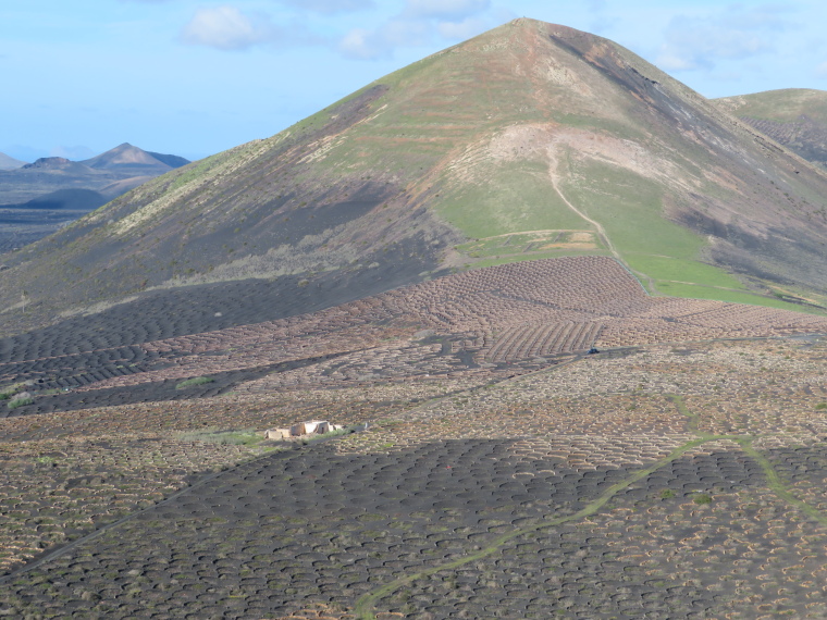 Spain Canary Islands: Lanzarote, La Geria; Montana Tinasoria , Guardilama from Tinasoria, Walkopedia