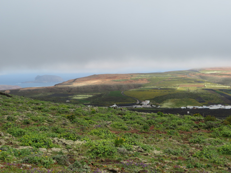 Spain Canary Islands: Lanzarote, Maguez Area  , Looking north from Corona flank, Walkopedia