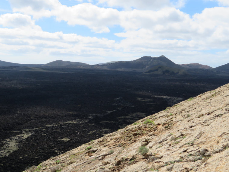 Caldera Blanca : Towards Timanfaya from caldera rim - © William Mackesy