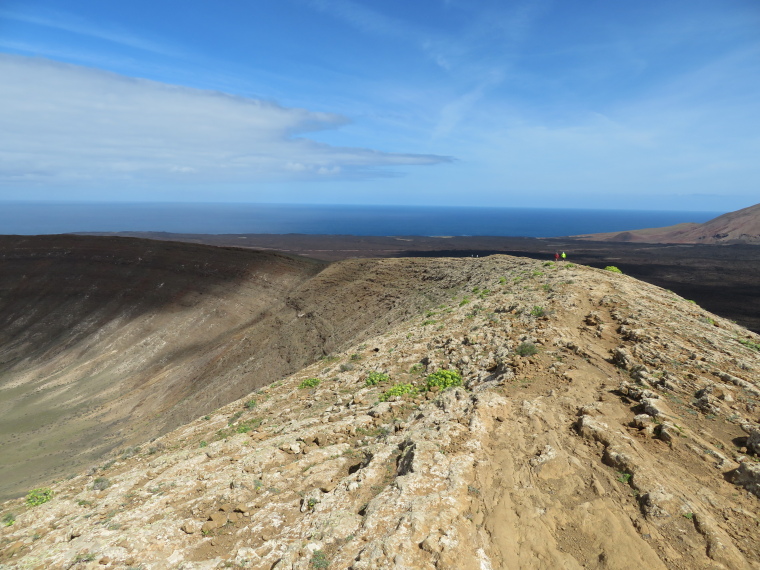 Spain Canary Islands: Lanzarote, Caldera Blanca , Crater rim, Walkopedia
