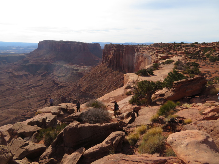 Utah's Canyon Lands: Canyonlands, Grand View point - along the rim to Junction Butte - © William Mackesy