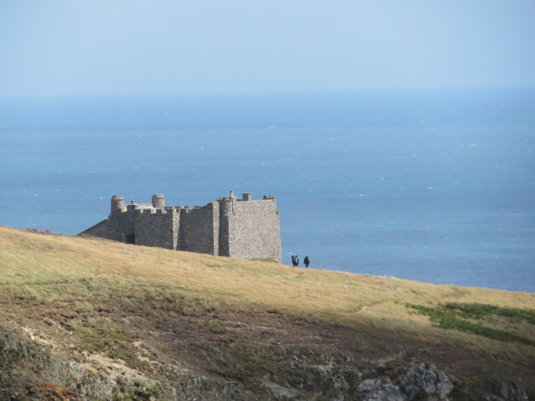 United Kingdom England South-west, Lundy Island, The castle from west coast, Walkopedia