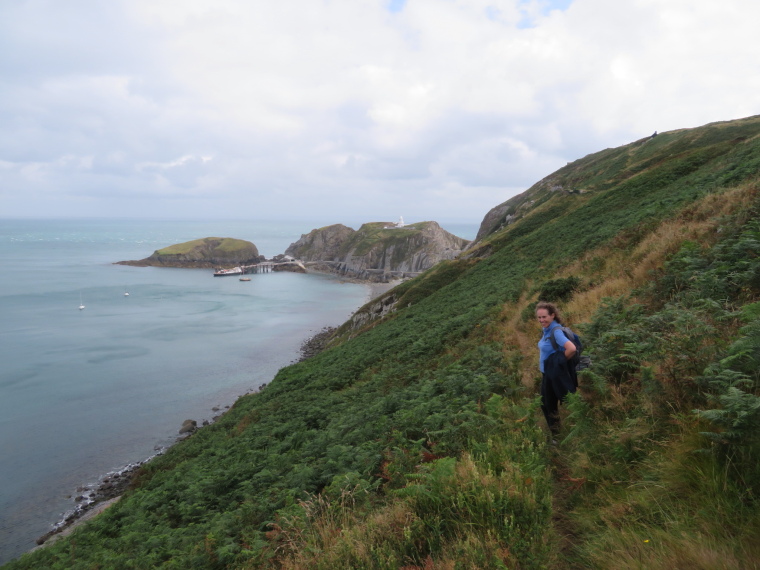 United Kingdom England South-west, Lundy Island, Back towards pier, Walkopedia