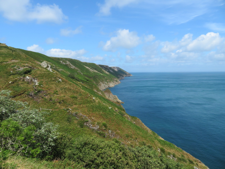 United Kingdom England South-west, Lundy Island, Eastern flank from near harbour, Walkopedia