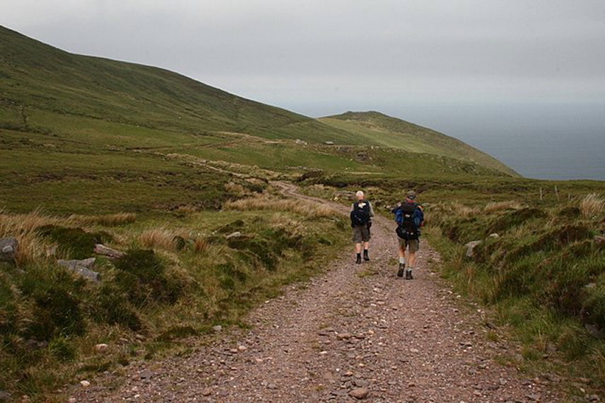 Ireland Kerry Dingle Peninsula, Sauce Creek Circuit, Mountain track near Sauce Creek on the Dingle Way , Walkopedia