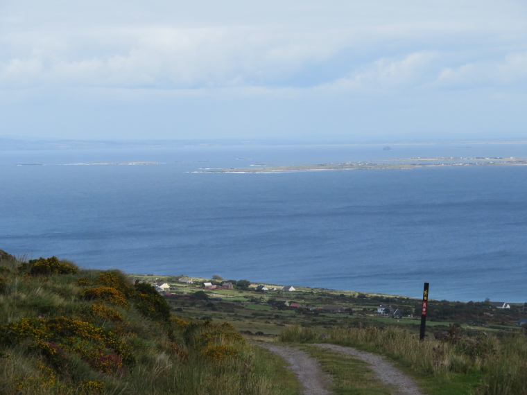 Ireland Kerry Dingle Peninsula, Dingle Way, East from above Brandon Bay, Walkopedia