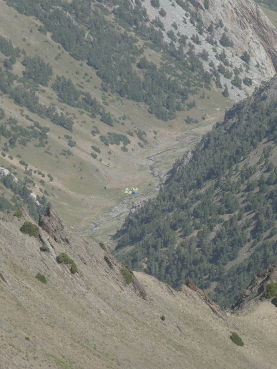 Kyrgyzstan, Pamir-Alai Mountains, Campsite from the Dzalgychy pass, Walkopedia