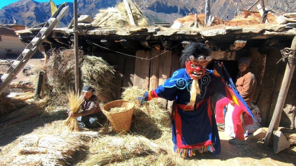 Nepal Dolpo, Dolpo, Bon Puja ceremony at a house in Ringmo, Walkopedia