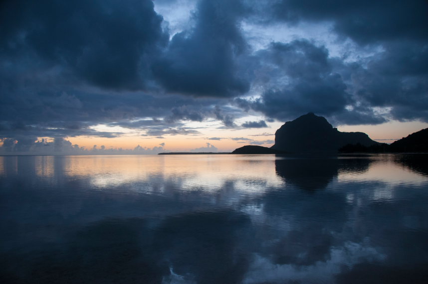 Mauritius, Le Morne Brabant, Le Morne from the sea, Walkopedia