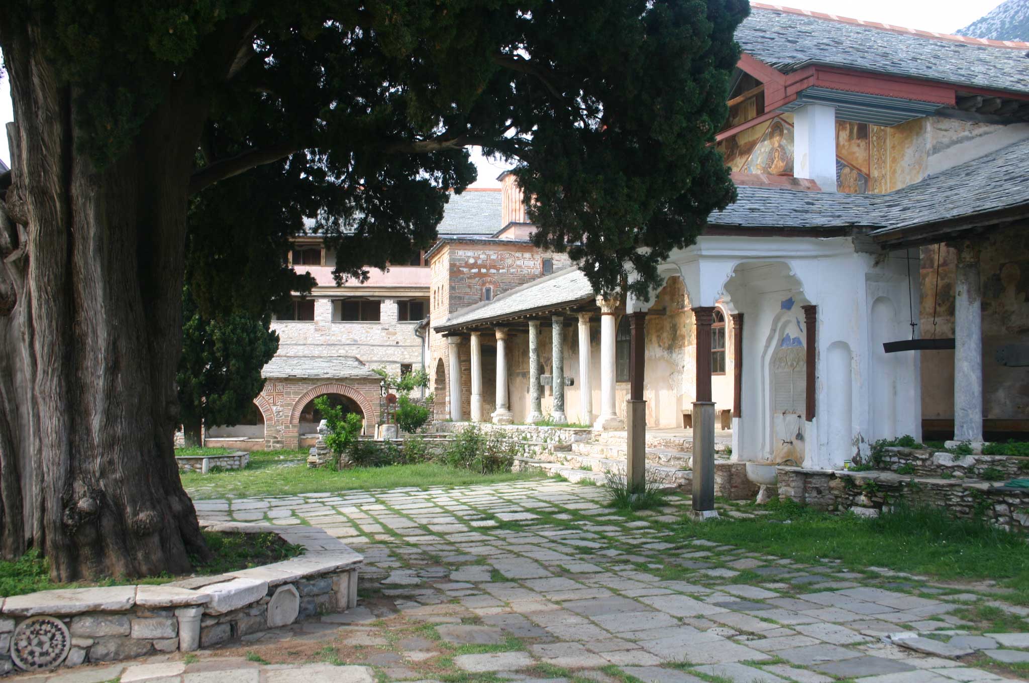 Greece, Mount Athos, Mt Athos - Grand Lavra refrectory, Walkopedia