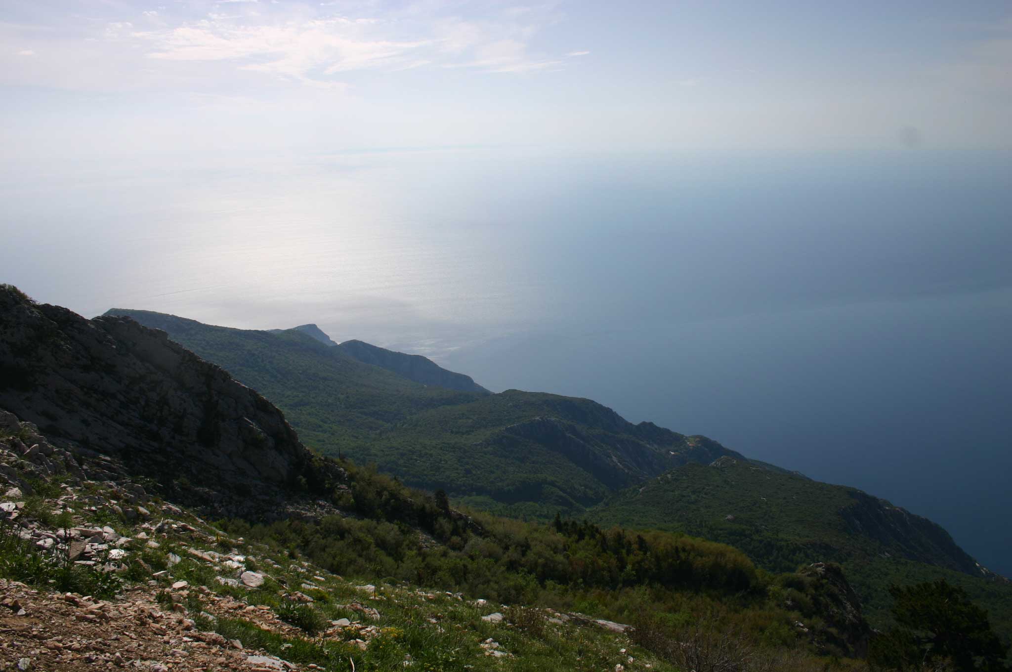 Greece, Mount Athos, Mt Athos - ? From Panaghias, Walkopedia