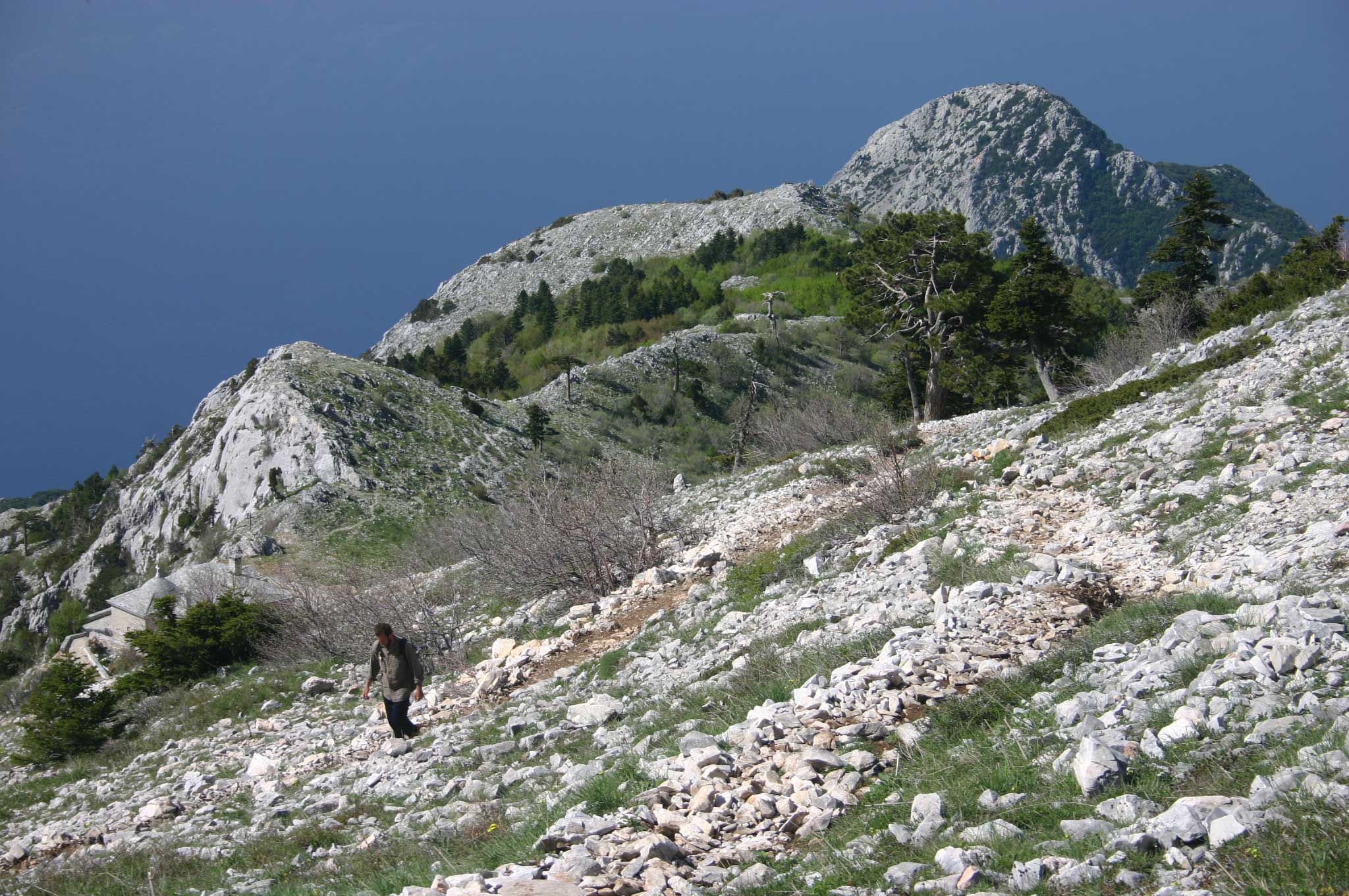 Greece, Mount Athos, Mt Athos - Above Panaghias, Walkopedia