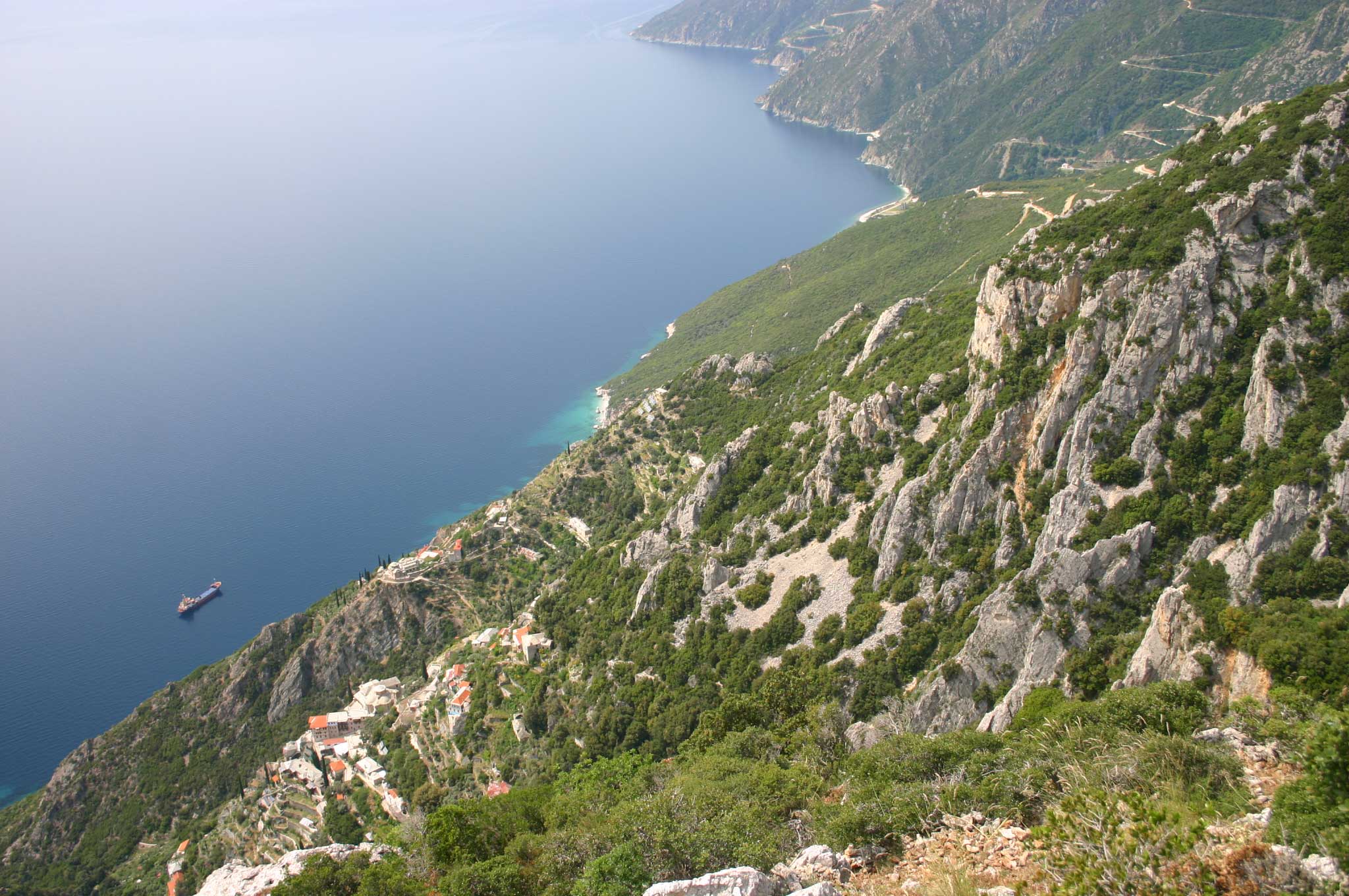 Greece, Mount Athos, Mt Athos - Above Agia Anna, Walkopedia