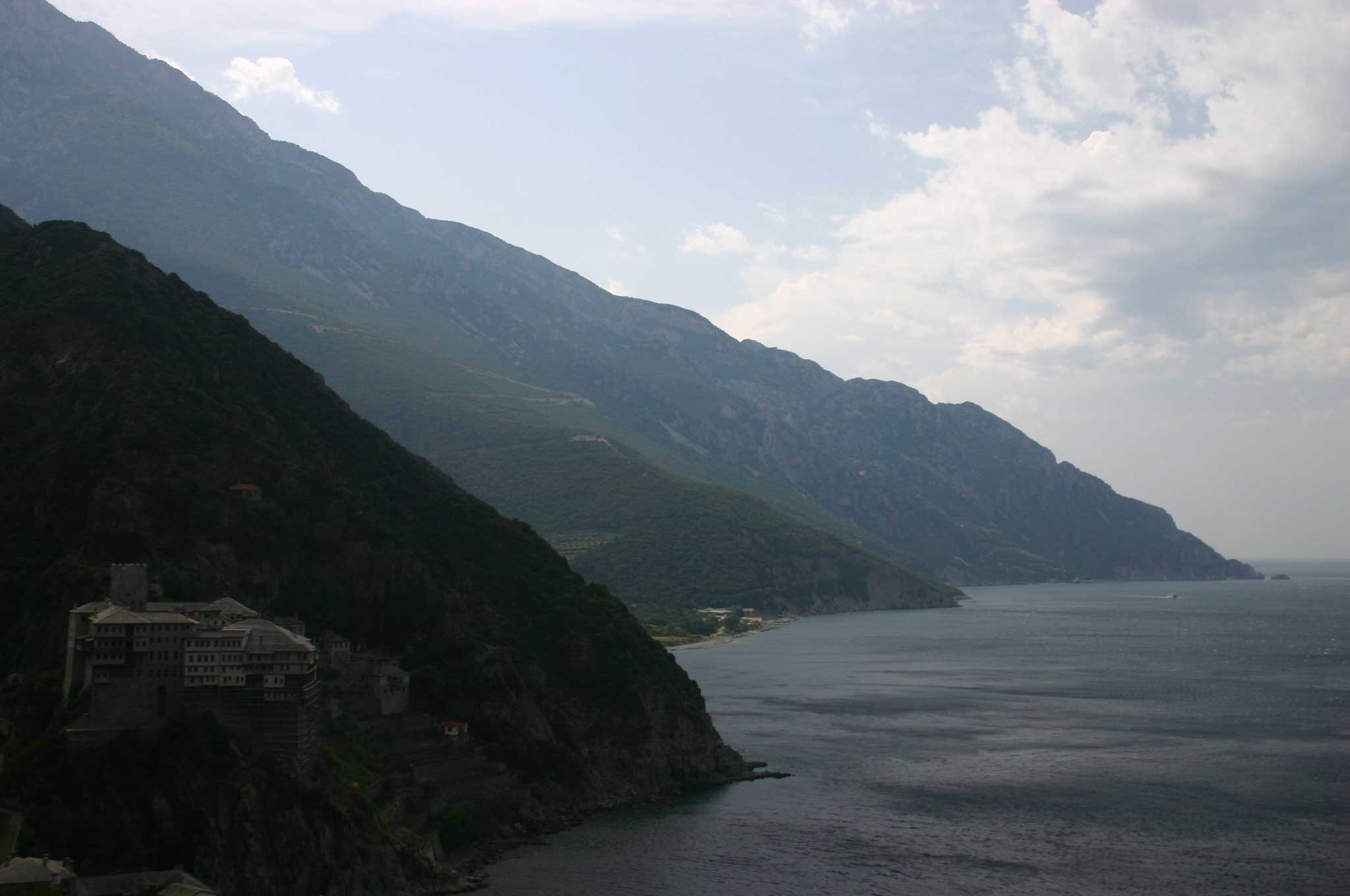 Greece, Mount Athos, Mt Athos - Coastline South From Dionysiou, Walkopedia